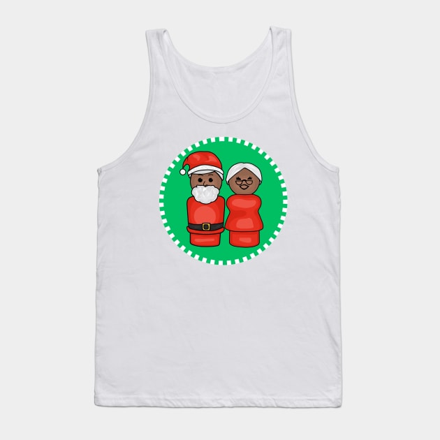 Little Santa and Mrs. Claus Are In Love Tank Top by Slightly Unhinged